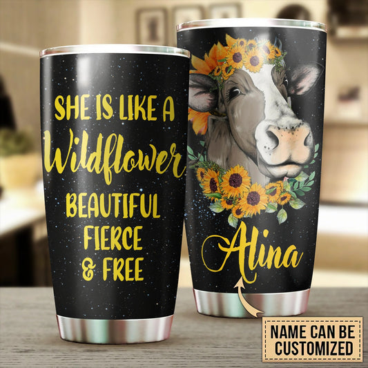 Cow Print Tumbler Just A Girl Who Loves Cows Best Cute Tumblers - Upfamilie  Gifts Store