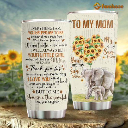 Mom Gifts from Daughters - 20oz Stainless Steel Insulated Elephant Tum