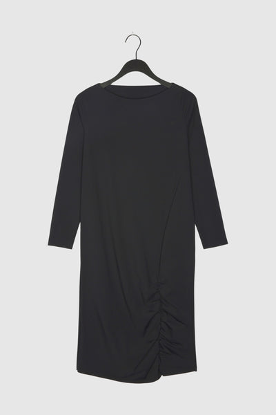 MIDI DRESS TRIBECA SILVERY BLACK – jannjune-newish