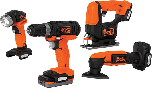 BLACK+DECKER 20V MAX MATRIX Drill, Power Tool Combo Kit, 6-Tool Set,  Cordless Tool Set (BDCDMT1206KITC) 