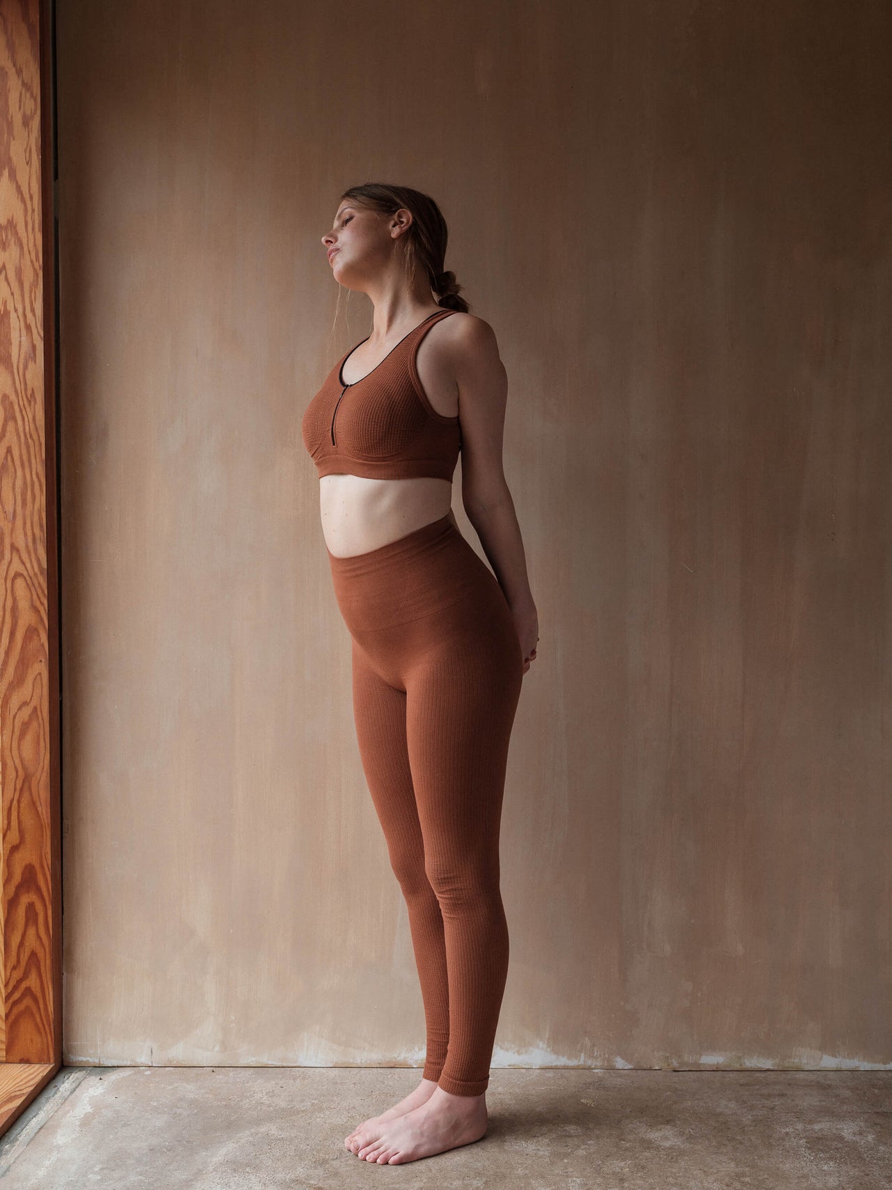 Joyspun Women's Maternity Yoga Back Sports Bra, Sizes S to 3X
