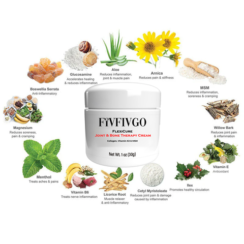 Fivfivgo™ FlexiCure cream for joint and bone treatment