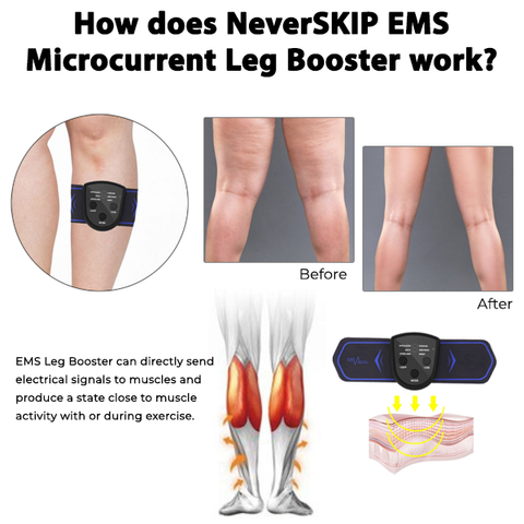 NeverSKIP EMS Microcurrent Leg Booster