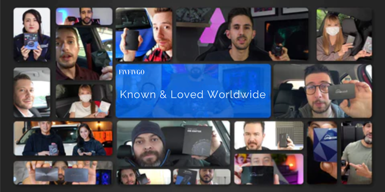 Fivfivgo™ Play2Video Kabellose CarPlay Android Auto