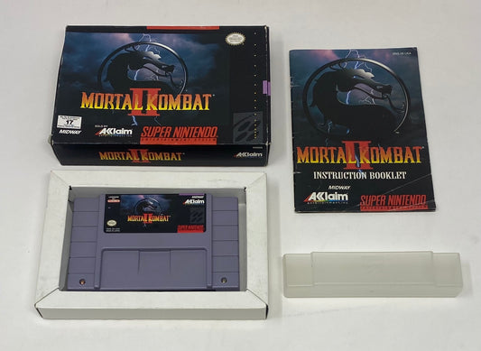 SNES Super Nintendo - Ultimate Mortal Kombat 3 - In Box w/ Dust Cover /  Tested