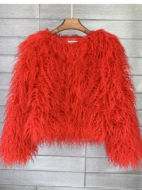 Fur Fringe Coat