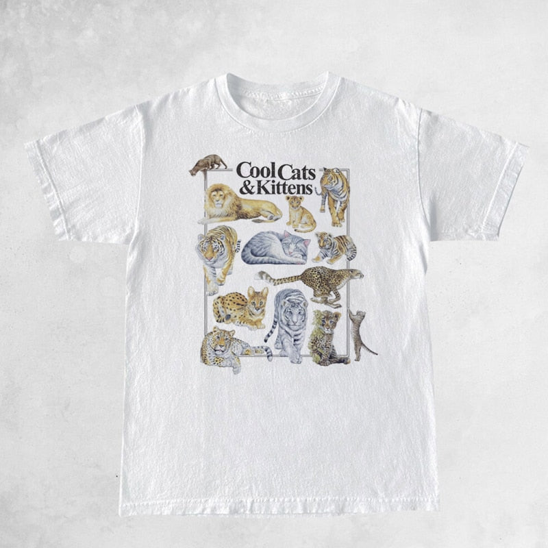 Cool Cats And Kittens Graphic T-Shirt