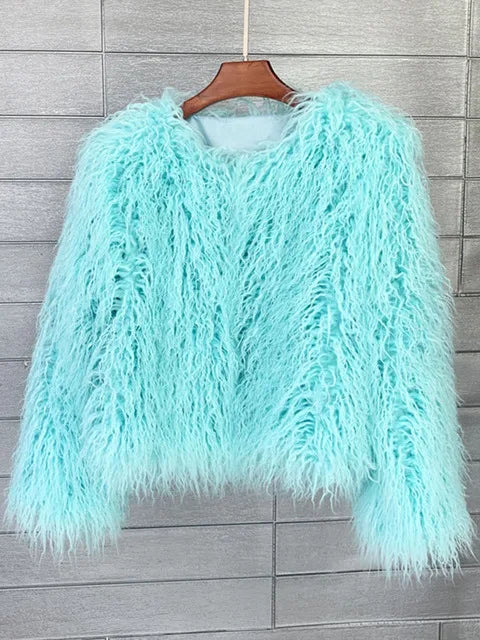 Fur Fringe Coat