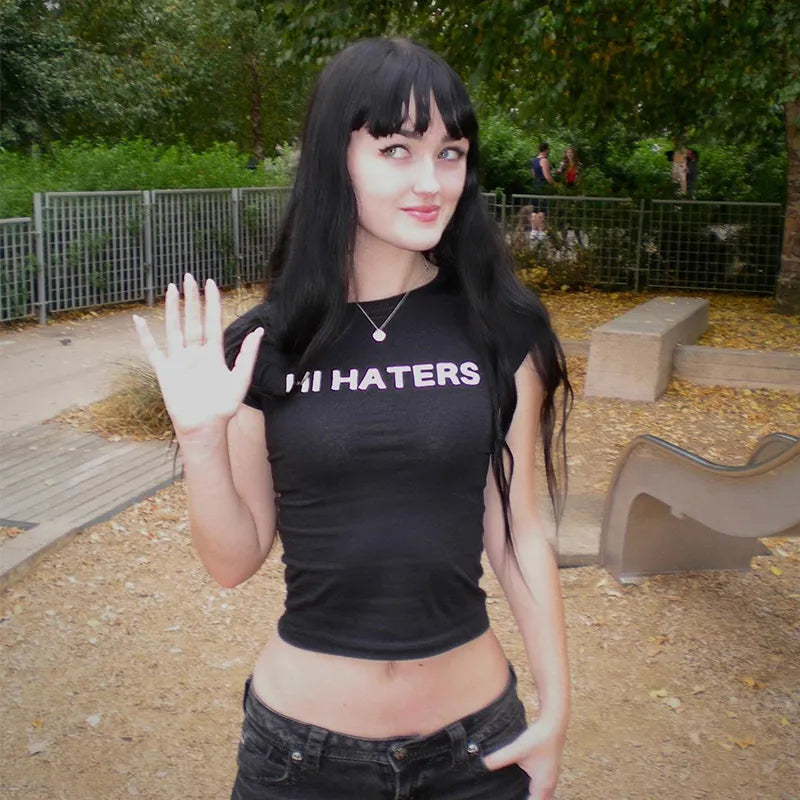 Hi Haters Letter T-shirt