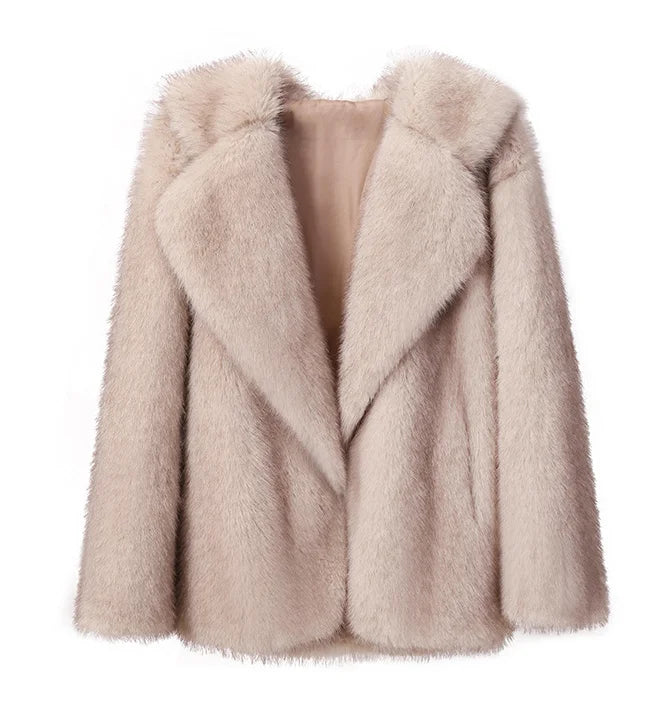 Faux Fur Fringe Coat