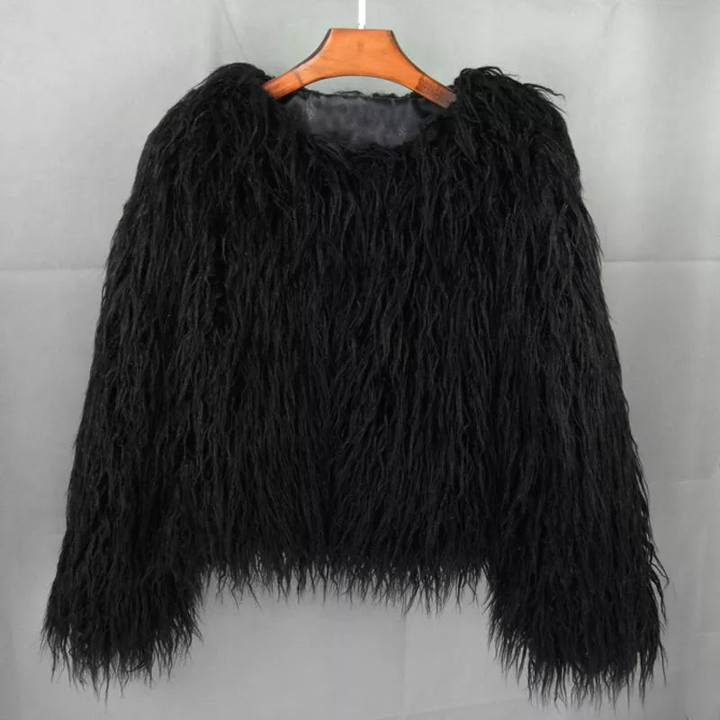 Fur Fringe Coat