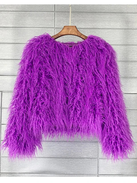 Fur Fringe Coat