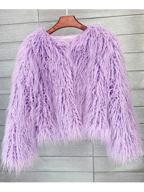 Fur Fringe Coat