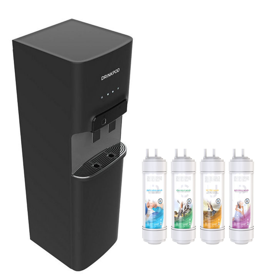 DRINKPOD 3000 Elite Bottleless Water Cooler With 4 Filters and