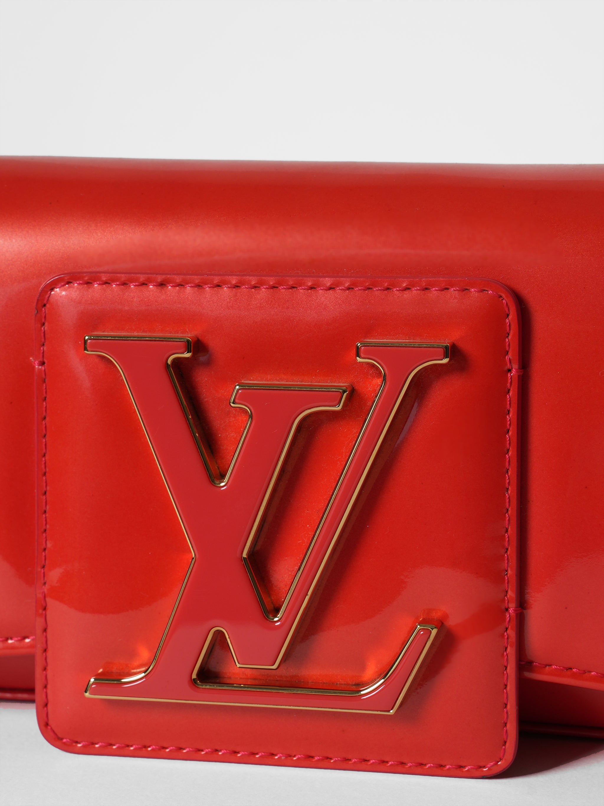 Sunset boulevard patent leather clutch bag Louis Vuitton Burgundy in Patent  leather - 12737762