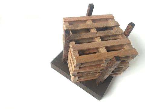 mini materials 25 mini diys of christmas miniature mahogany pallet coaster set holder