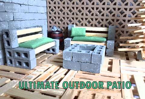 MINI MATERIALS MINIATURE OUTDOOR PATIO