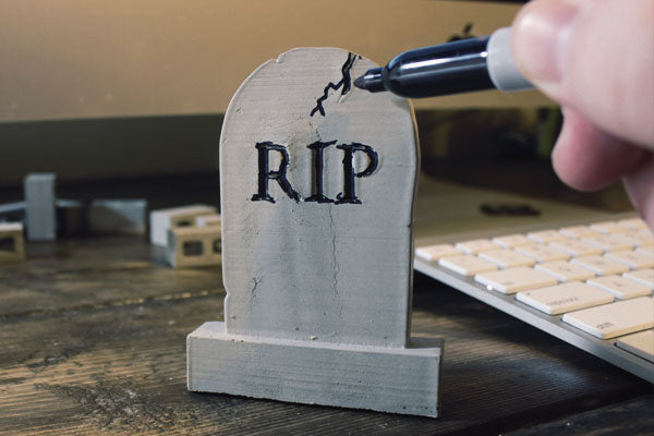 step one in mini tombstone diy