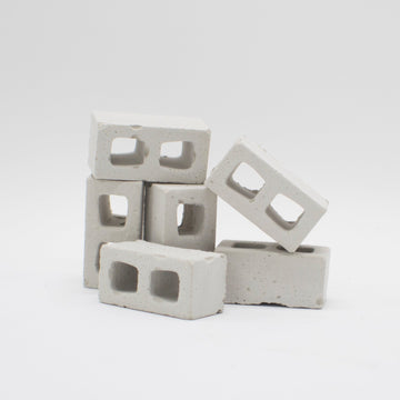 Acacia Grove Mini Cinder Blocks, 12 Pack, 1/12 Scale