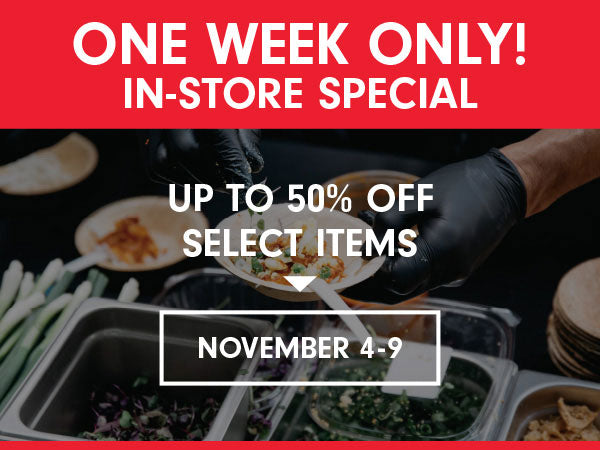 In-Store Special - 50 percent off select items