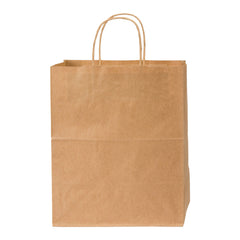 Bistro Kraft Handle Shopper Bag, 10" x 6-3/4" x 12"