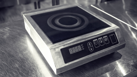 commercial induction range