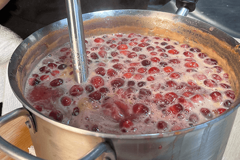 Making Cranberry Sauce from Scratch