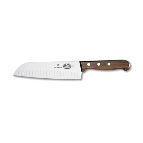 Victorinox Santoku Knife with Rosewood Handle and Granton Edge