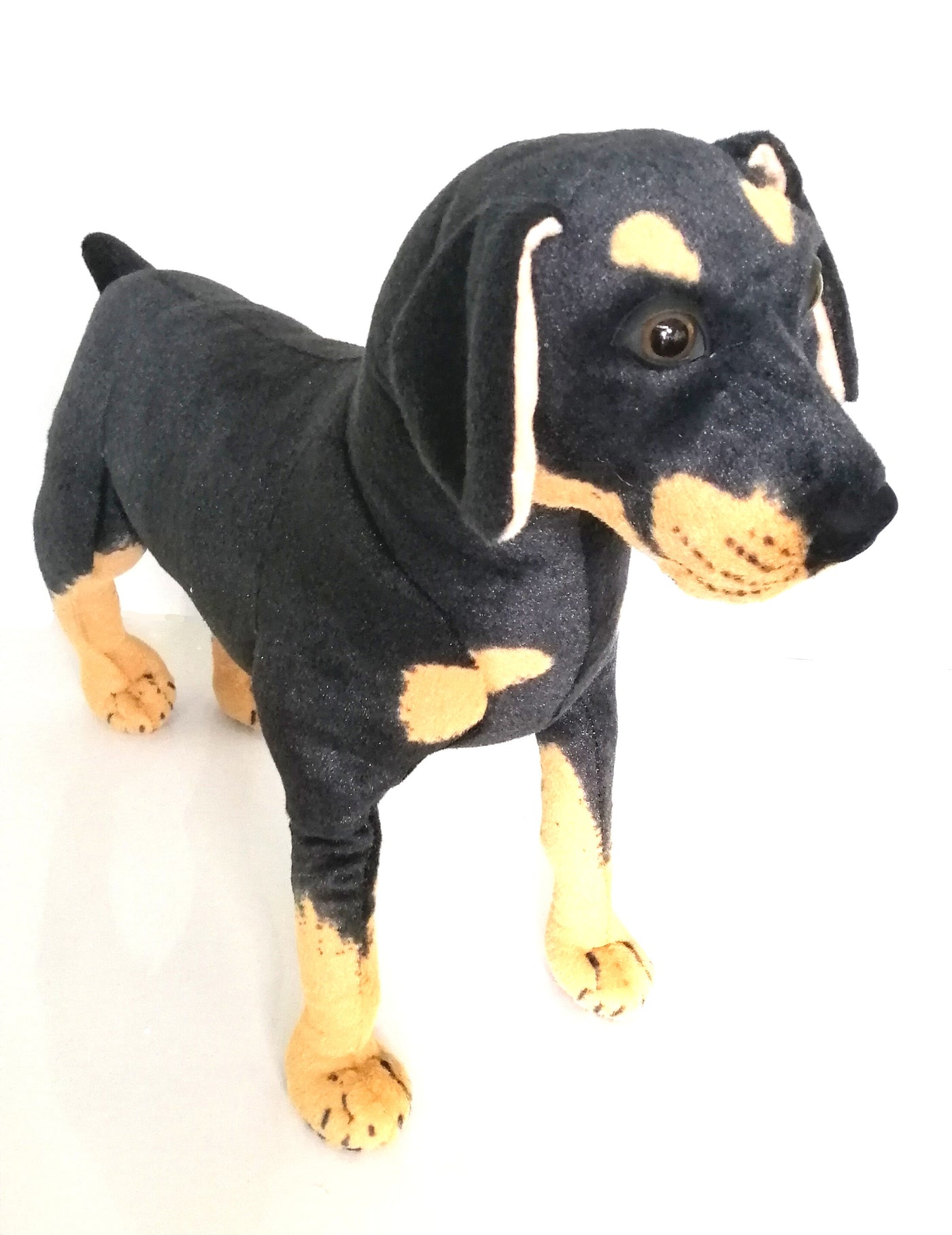 stuffed doberman plush