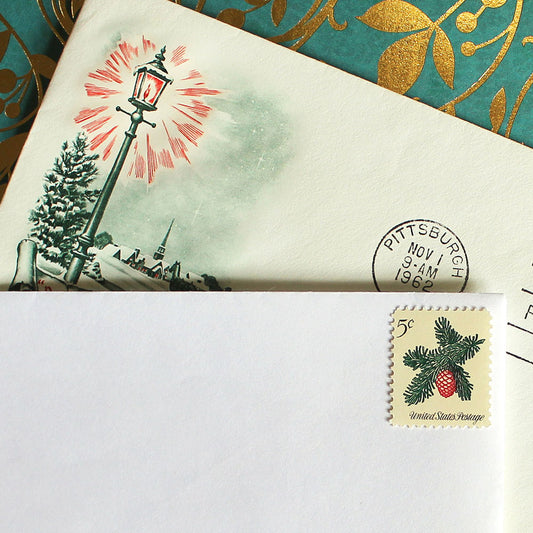 5c Christmas Botanicals Stamps .. Vintage Unused US Postage Stamps .. –  treasurefoxstamps