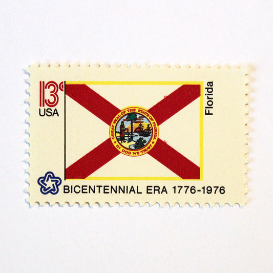 TEN 13c Louisiana State Flag stamp | Vintage Unused US Postage Stamps | New  Orleans | Jazz Wedding | NOLA | Jazz Music | Stamps for mailing