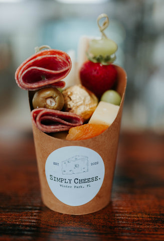 We have your catering needs covered.  Charcuterie cups, charcuterie boxes, charcuterie boards, and grazing tables available.