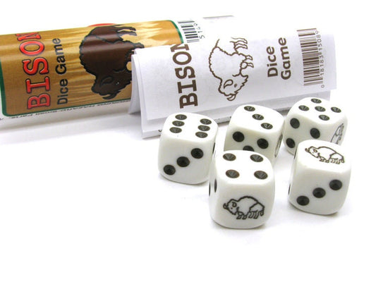 Koplow Games Train Dice Game 6 Dice Set with Travel Tube and Instructions