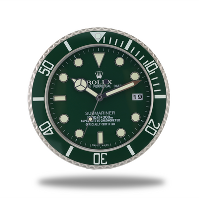 Submariner Rolex Wanduhr Grassy Green