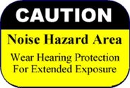 Noise warning sign