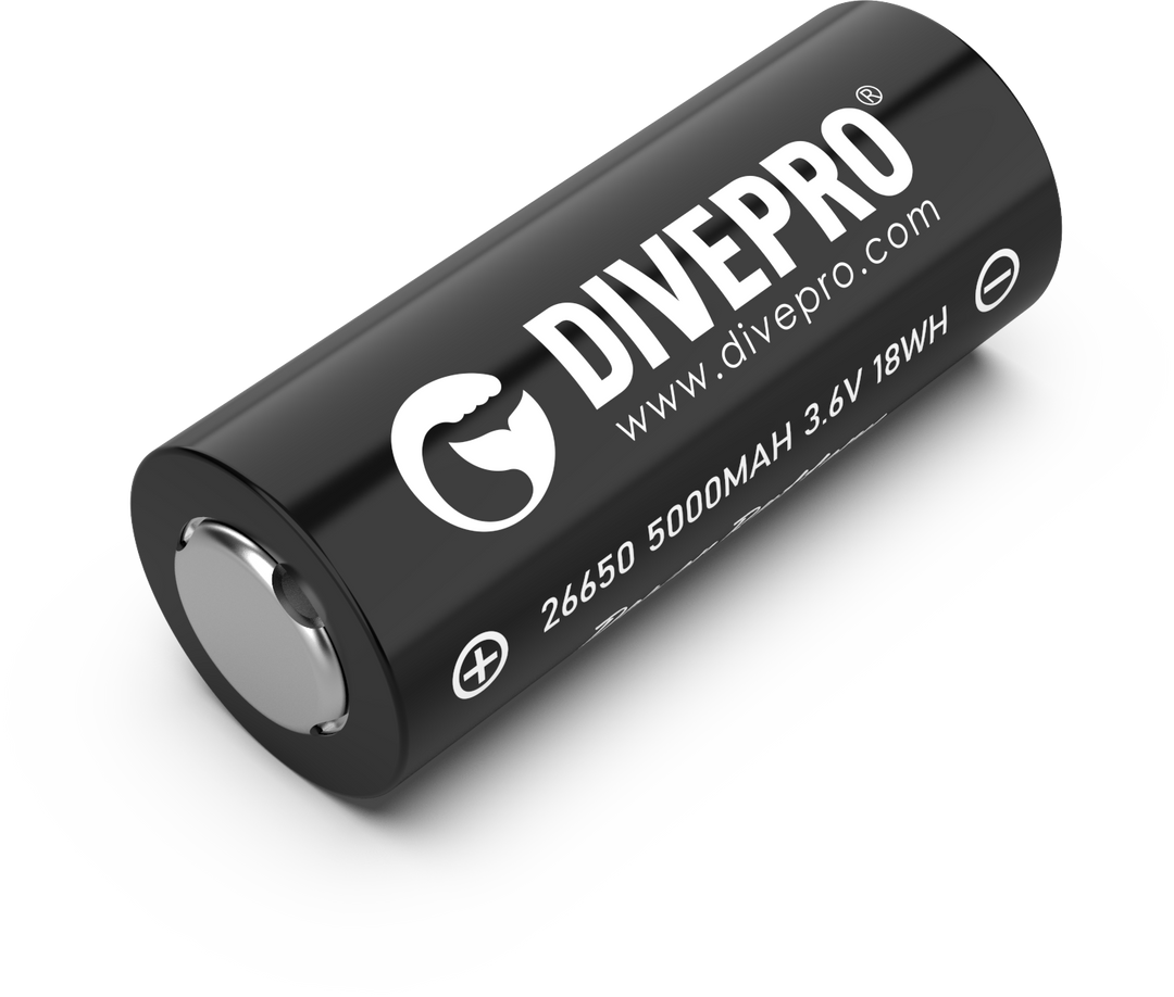 Batterie Li-ion 26650 5000mA DIVEPRO - DIVEAVENUE