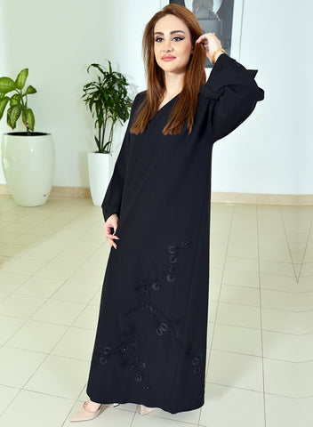 Applique Style Abaya