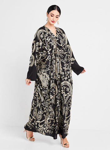 Kaftan embroidered abaya