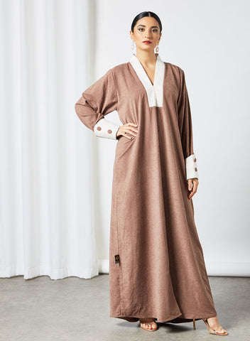 Suede Abaya