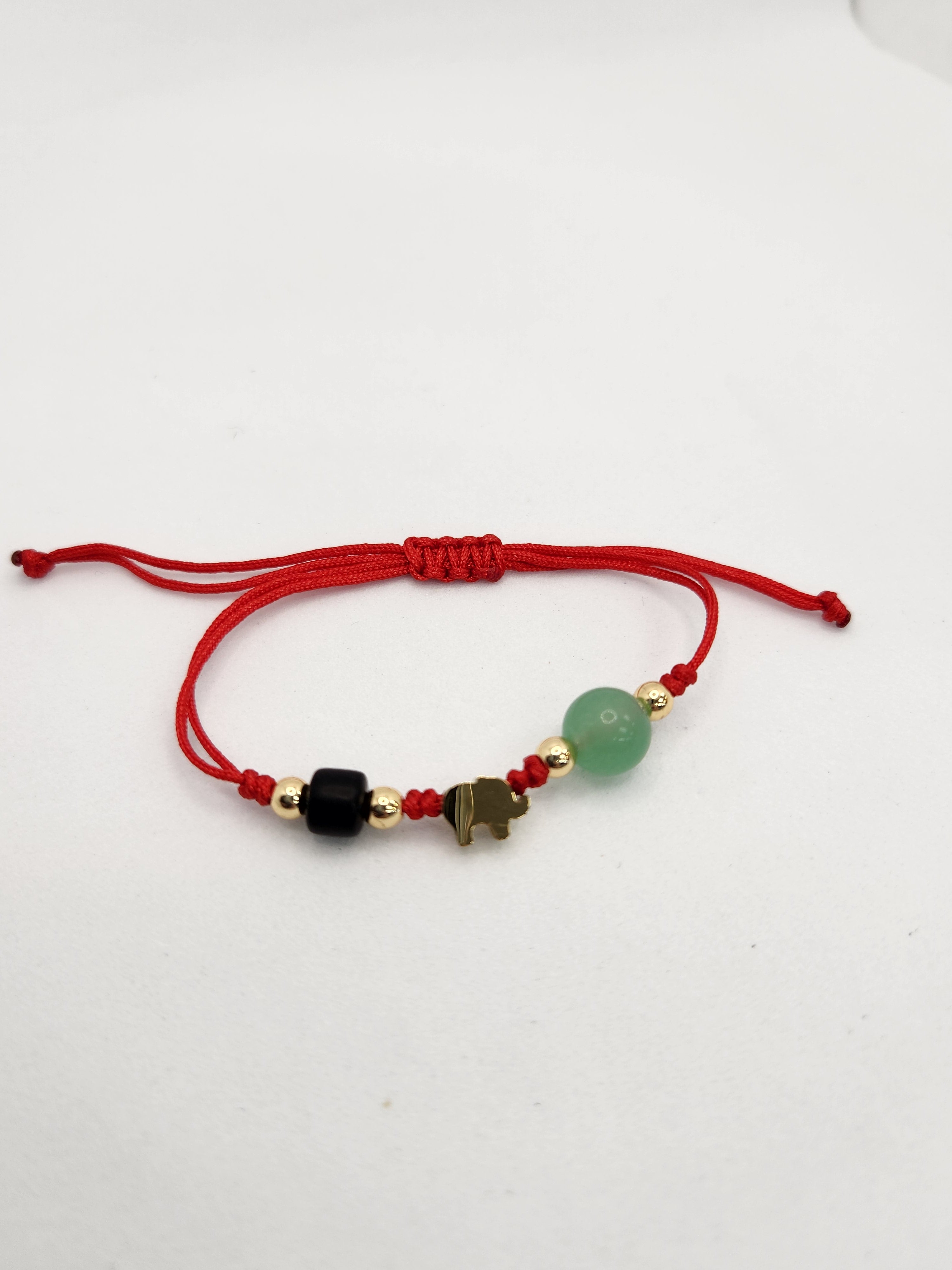 Elephant jade azabache string Zirconia full