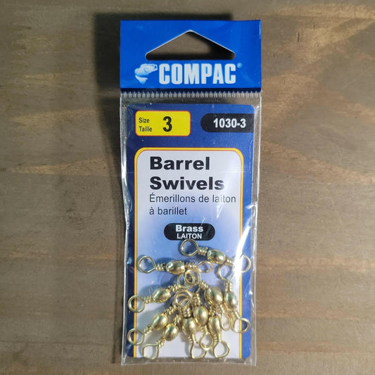COMPAC Brass 3-way Swivels #3 10pcs