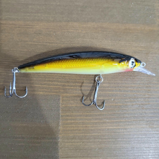 Catch'Em Big Feathered Walleye Rattler Red/Gold Jerkbait – Stony Tackle  Shack