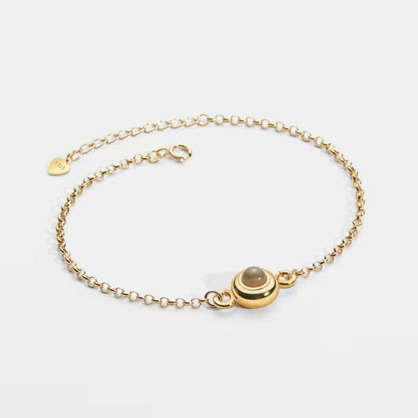 Rosa Photo Projection Bracelet in Gold