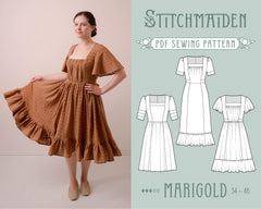 Marigold dress pdf sewing pattern