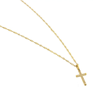 Diamond Cross Necklace - Piper Jo & Co