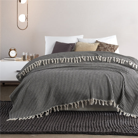Tagesdecke | Bettüberwurf | Sofaüberwurf | 150 x 200 cm | 100% Baumwol –  cotonIQ - Hamamtücher