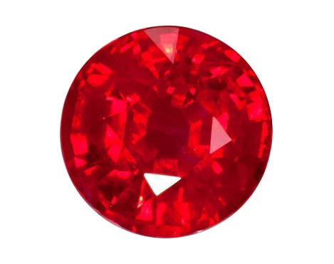 ruby colored gemstone