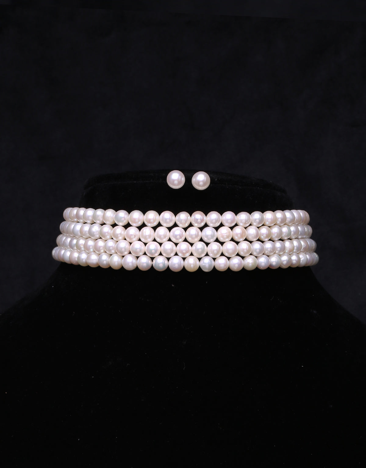 1pc Layered Pearl Choker Necklaces White Beads Collar Necklace Women  Wedding Jew | eBay