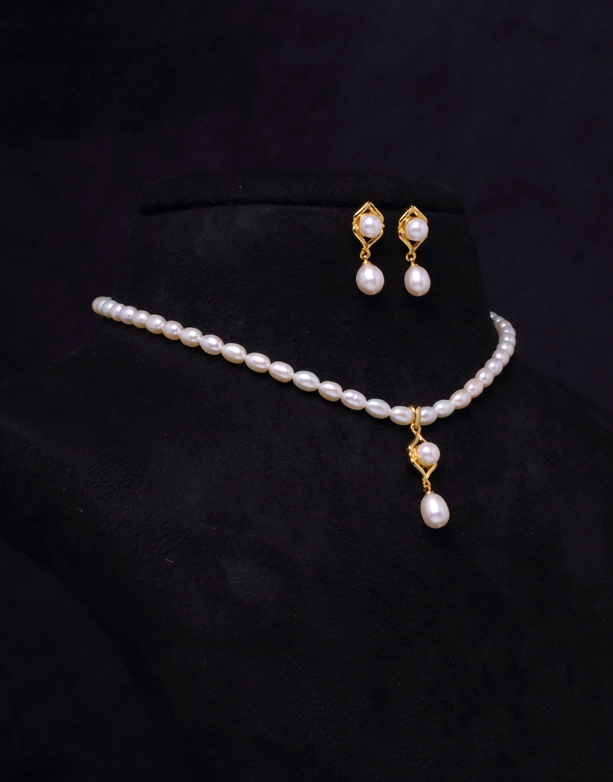 pearl set in gold with price