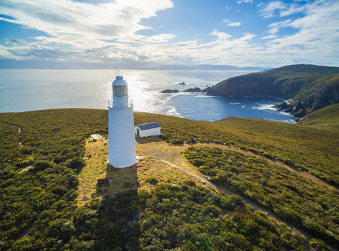 Take a tour and relax with the view from the top of Cape Bruny Lighthouse after an adventure in Bruny Island.